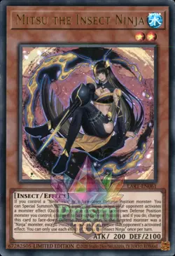 1st ed Mitsu the Insect Ninja ultra rare LART-EN061 Yugioh - Image 1