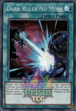 1st ed Dark Ruler No More SR TN19-EN014 Yugioh - Image 1