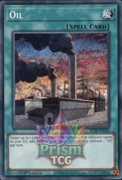 1st ed Oil secret rare BLTR-EN026 Yugioh - Image 1