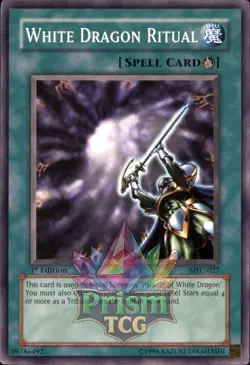 1st Ed White Dragon Ritual MFC-027 Yugioh - Image 1
