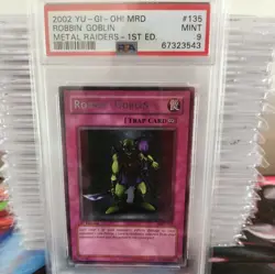 2002 YU-GI-OH METAL RAIDERS MRD-135 Robbin' Goblin- 1st Edition - PSA 9 - Image 1