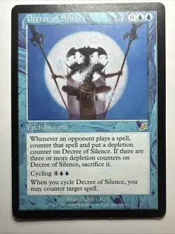 Decree of Silence Scourge Regular 2003 Magic: The Gathering Card HP(A) - Image 1
