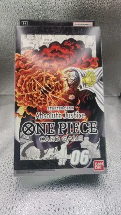 One Piece Card Game: Starter Deck ST-06 - Absolute Justice (ST06) ENG Sealed NEW - Image 1