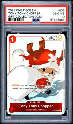 2023 One Piece EN Gift Collection 2023 Tony Tony Chopper #006 PSA 10 GEM MINT - Image 1
