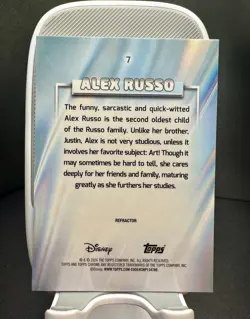 2026 Topps Chrome Disney #7 Refractor Alex Russo - Image 2