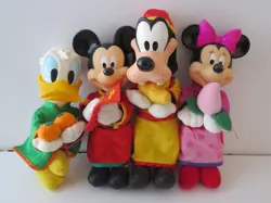 LOT4 VTG McDonald Donald Duck/Mickey Mouse/Goofy/Minnie Mouse Disney PlushDolls - Image 1