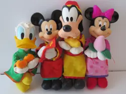 LOT4 VTG McDonald Donald Duck/Mickey Mouse/Goofy/Minnie Mouse Disney PlushDolls - Image 3