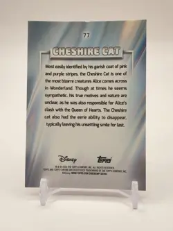 2026 Topps Chrome Disney Cheshire Cat Micky Mouse Parallel 23/28 #77 - Image 2