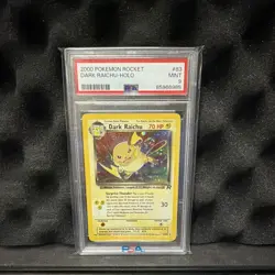 Pokemon TCG Dark Raichu 83/82 Team Rocket Holo Secret Rare Unlimited PSA 9 - Image 1