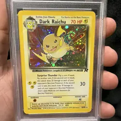 Pokemon TCG Dark Raichu 83/82 Team Rocket Holo Secret Rare Unlimited PSA 9 - Image 4