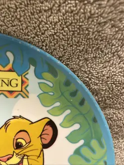 Vintage Zak Designs Disney Lion King Simba & Timon Kids Dinnerware 8" Plate - Image 4