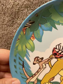 Vintage Zak Designs Disney Lion King Simba & Timon Kids Dinnerware 8" Plate - Image 5