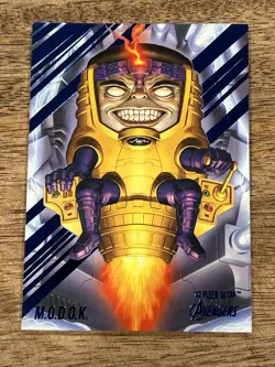 2022 Fleer Ultra Avengers BLUE Foil #46 M.O.D.O.K. Numbered #61 of 360 MODOK - Image 1