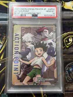 PSA 10 Union Arena Hunter x Hunter Action Points Trading Card Graded Card - Image 1