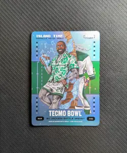 2026 Bo Jackson Battle Arena Tecmo Island Time Blue Foil Darrelle Revis Debut - Image 1