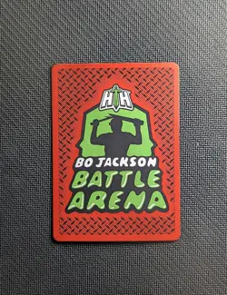 2026 Bo Jackson Battle Arena Tecmo Island Time Blue Foil Darrelle Revis Debut - Image 2