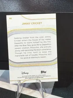 2025 Topps Disney Chrome JIMINY CRICKET #86 White Refractor 04/30 - Image 2