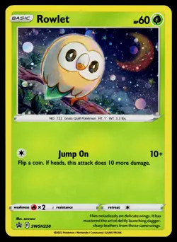 Rowlet SWSH220 SWSH: Sword & Shield Promo Cards Holo - Image 1