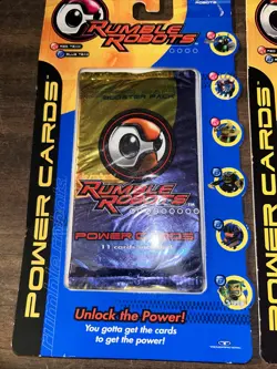 2 PACKS 2000 RUMBLE ROBOTS POWER CARDS BOOSTER PACK NEW SEALED 11 CARDS PER PACK - Image 3