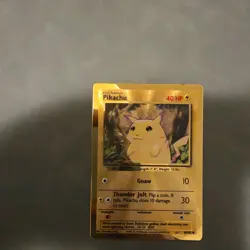 Pokemon Pikachu TCG Gold Metal Celebrations Ultra Premium Collection Card 58/102 - Image 1