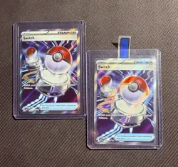 Pokemon TCG Switch Trainer Item Holo x2 Card Lot Sword & Shield 123/203 - Image 1