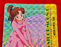 Rare Sailor Moon R Cards Makoto Kino Prism Holo Vintage Anime No.178 Amada Japan - Image 3