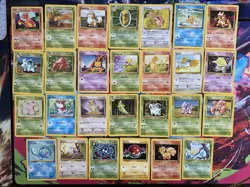 Pokemon TCG Base Set 2 Card Lot Of 27 LP - MP WOTC - Image 1