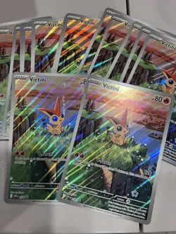 (18) Victini 208 Jumbo Cards Holo - Image 1