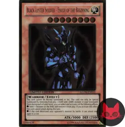 Yugioh Black Luster Soldier - Envoy of the Beginning GLD4-EN013 Gold Rare LP - Image 1
