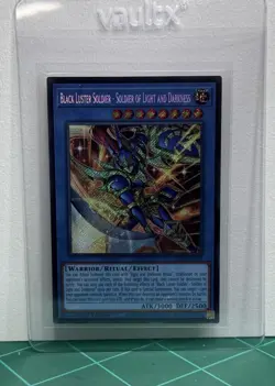 Yugioh Black Luster Soldier Soldier of Light/Darkness CORI-EN028 Secret 1st Ed - Image 1