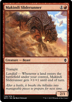 Makindi Sliderunner 148/274 Battle for Zendikar MTG Common - Image 1