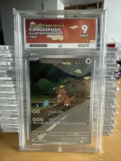 Pokemon TCG Destined Rivals Kangaskhan Illustration Rare Card 204/182 Ace9 Mint - Image 1