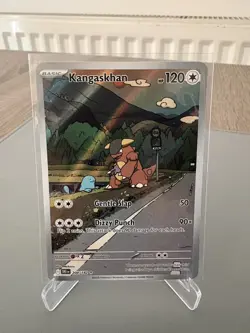Pokemon TCG Destined Rivals Kangaskhan Illustration Rare Card 204/182 - Image 1
