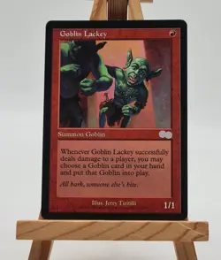 Goblin Lackey Urza´s Saga Magic Karte MTG Englisch (Goblin-Lakai) 190/350 - Image 1