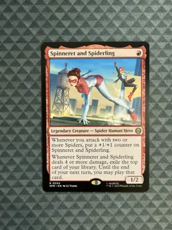 MTG Spinneret and Spiderling #0094 Rare Marvel’s Spider-Man (SPM) - Image 1