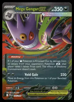 Pokemon Cards Mega Gengar ex 056/094 Phantasmal Flames Double Rare NM *6 - Image 1