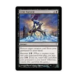 WOTC MtG Coldsnap Grim Harvest (C) (Foil) NM - Image 1