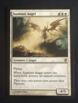 1x Sunblast Angel (21) Duel Decks: Venser vs. Koth LP MTG Magic the Gathering x1 - Image 1