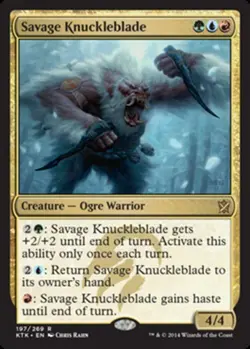 4x Savage Knuckleblade ~ Near Mint Khans of Tarkir MTG Magic x4 4 UltimateMTG Pl - Image 1