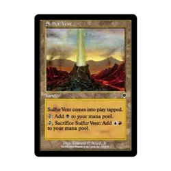 WOTC MtG Invasion Sulfur Vent (C) (Foil) VG - Image 1