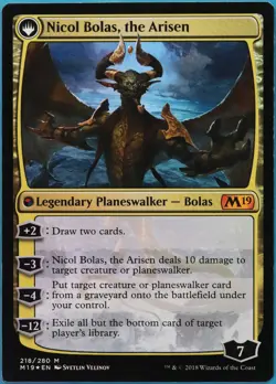 Nicol Bolas, the Ravager (Prerelease) FOIL Core Set 2019 M19 PLD (520315) - Image 2