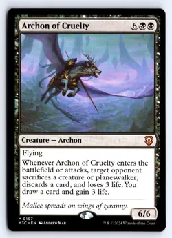 Archon of Cruelty 197 Commander: Modern Horizons 3 Magic: The Gathering NM - Image 1