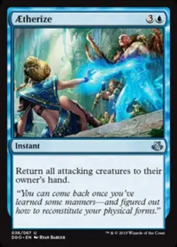 4x Aetherize NM-Mint, English Duel Decks: Elspeth vs Kiora MTG Magic - Image 1