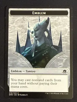 1x Emblem - Tamiyo (010) Eldritch Moon LP MTG Magic the Gathering x1 MKE - Image 1