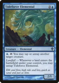 MTG - Tideforce Elemental - Worldwake - Magic the Gathering - Image 1