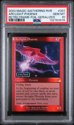 ARCLIGHT PHOENIX Serialized 234/500 FOIL PSA 10 GEM Staircase Serial #234 - Image 1