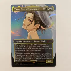 Yuna, Grand Summoner (Borderless) Promo - Foil - Final Fantasy - MTG English - Image 1