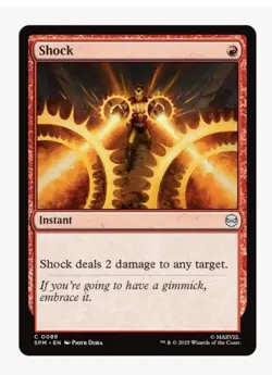 Shock (Rescue / Iron Man Art) | MTG Marvel Crossover | EDH Burn Spell | NM - Image 1