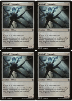 4x Kozilek's Channeler 010/274 Battle for Zendikar MTG Common Playset - Image 1