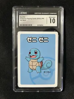 CGC 10 Squirtle Old Maid 2019 Japanese Pokemon Card - Image 1